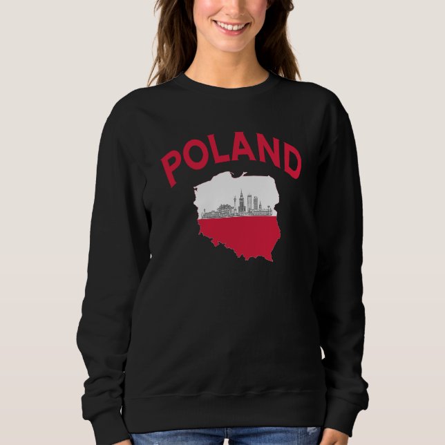 Polsk sovenir-tröja. t shirt (Framsida)