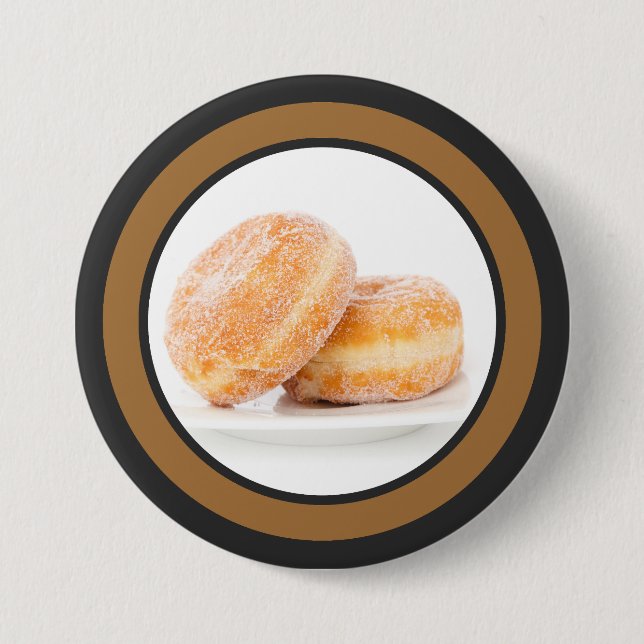 Polsk Tjock Torsdagen Lycklig Paczki Knapp (Framsida)