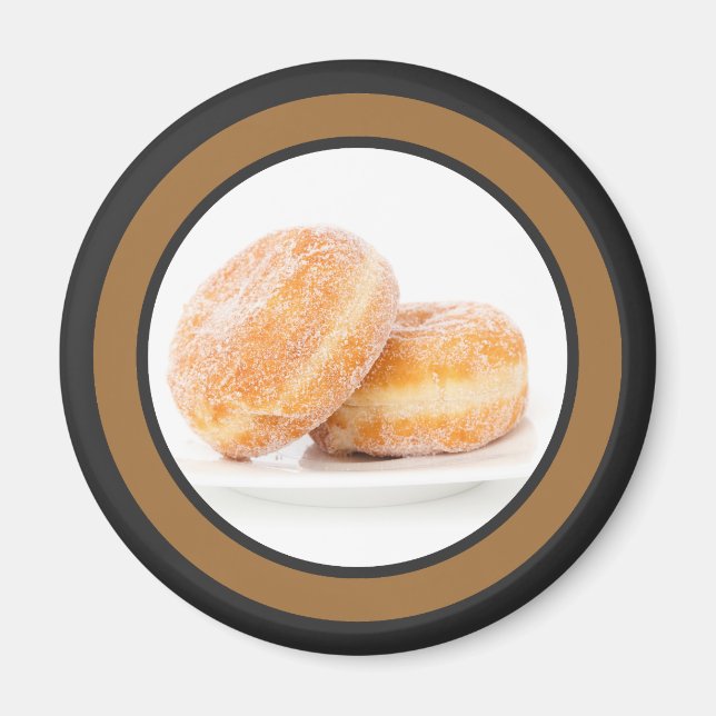 Polsk Tjock Torsdagen Lycklig Paczki Magnet (Framsidan)