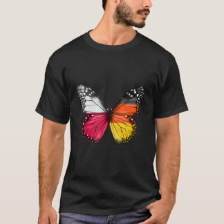 Polsk Tysk Flaggfjäril T Shirt