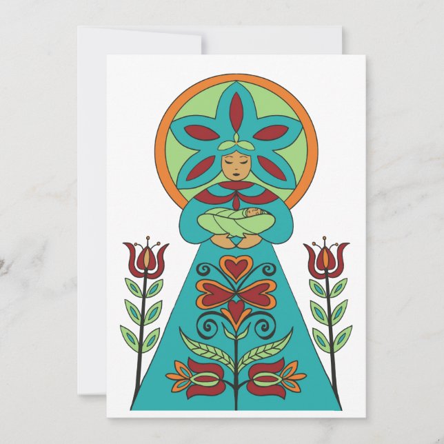 Polsk utformning av ciokakort julkort (Framsida)