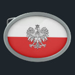 Polsk vapensköld<br><div class="desc">Polsk örn på modernt mönster för polerad flagga</div>
