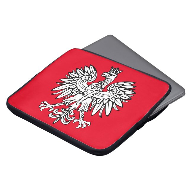 Polsk vapensköld laptop sleeve (Framsida topp)