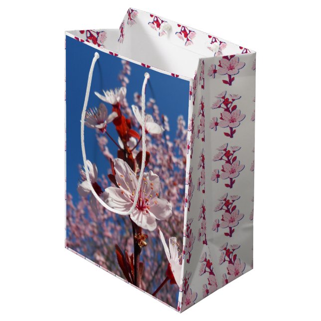 Polsk vårblomning, medelstor presentpåse (Framsidan Vinklad)