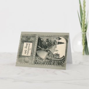 Polsk vintage - traditionellt julkort kort