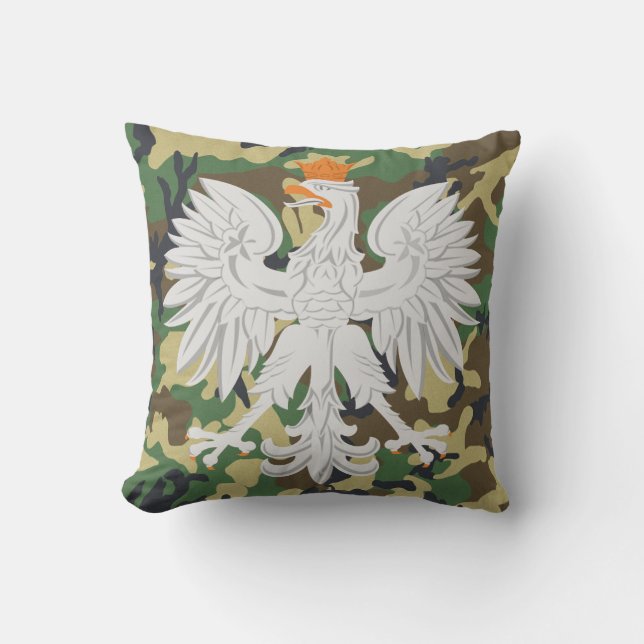 Polsk vitörnkamouflage MoJo kudder Kudde (Framsida)