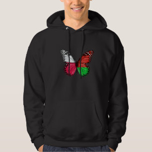 Polsk vitrysk Flagga Butterfly Hoodie