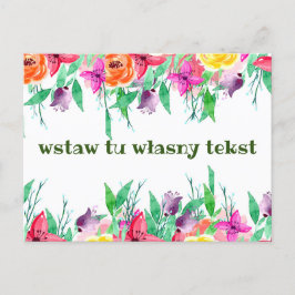 Polsk vykortshälsning karta okolicznościowa vykort