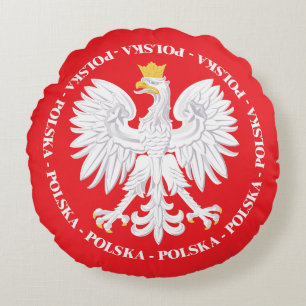 Polska 4 rund kudde