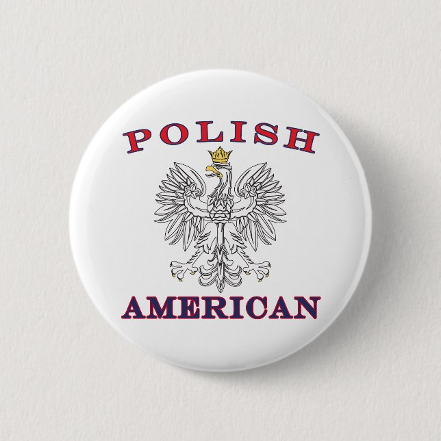 Polska American White Eagle Knapp (Framsida)