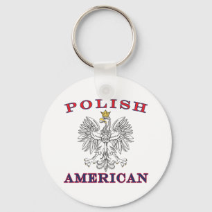 Polska American White Eagle Nyckelring