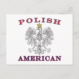 Polska American White Eagle Vykort