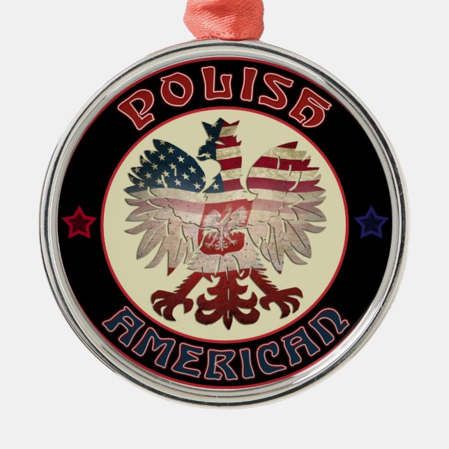Polska amerikanska Eagle Ornament (Framsidan)