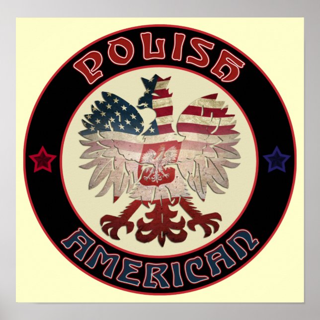 Polska amerikanska Eagle Poster (Framsidan)