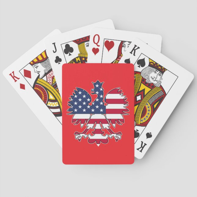 Polska amerikanska Eagle-spelkort Casinokort (Baksidan)