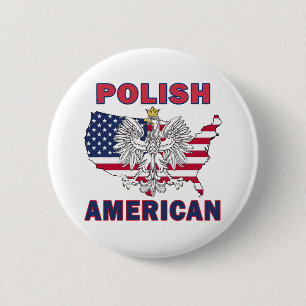 Polska amerikanska Karta Knapp