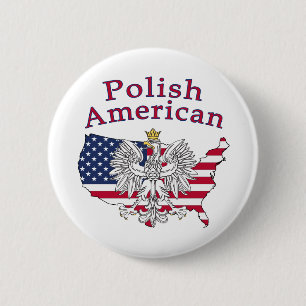Polska amerikanska Karta Knapp