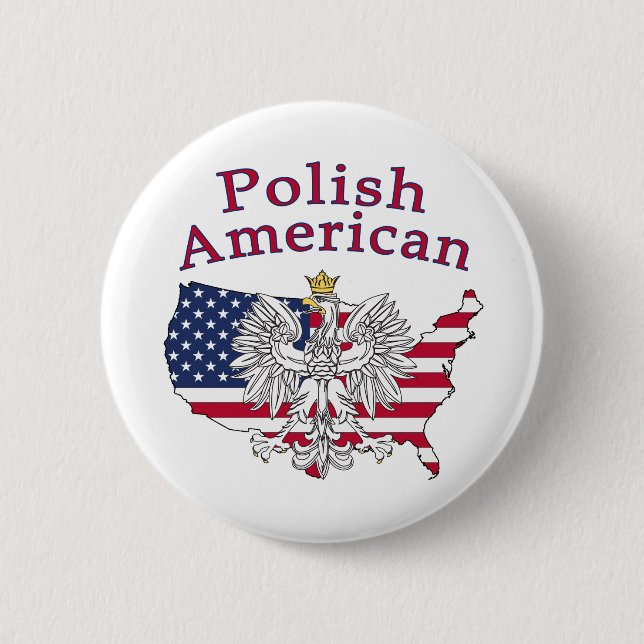 Polska amerikanska Karta Knapp (Framsida)