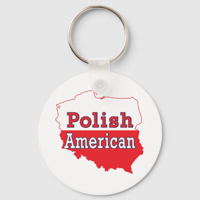 Polska amerikanska Karta Nyckelring (Framsida)