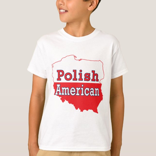 Polska amerikanska Karta T-shirt (Framsida)