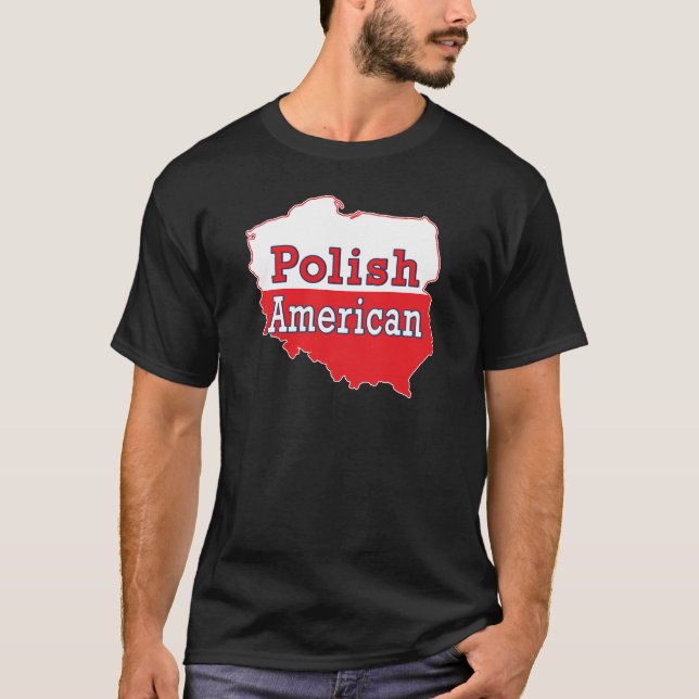 Polska amerikanska Karta Tröja (Framsida)