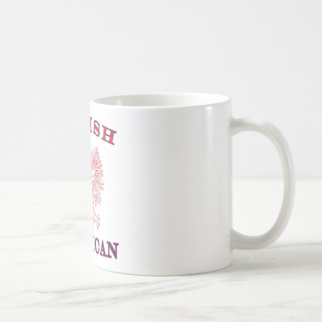 Polska amerikanska röda Eagle Kaffemugg (Höger)