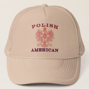 Polska amerikanska röda Eagle Truckerkeps