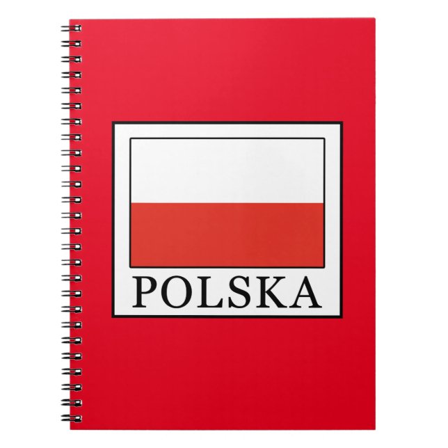Polska Anteckningsbok Med Spiral (Framsidan)