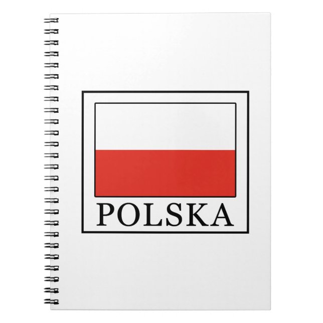 Polska Anteckningsbok Med Spiral (Framsidan)