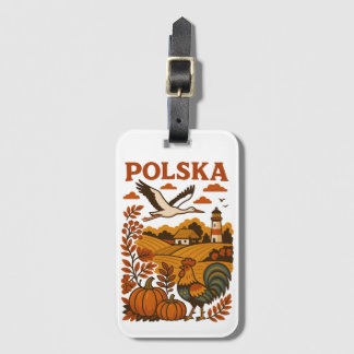 Polska Autumn Folk Countryside Bagagebricka
