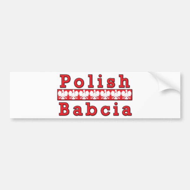 Polska Babcia Eagles Bildekal (Framsidan)