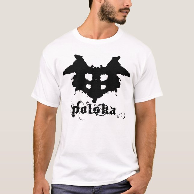 polska bläck blot t shirt (Framsida)