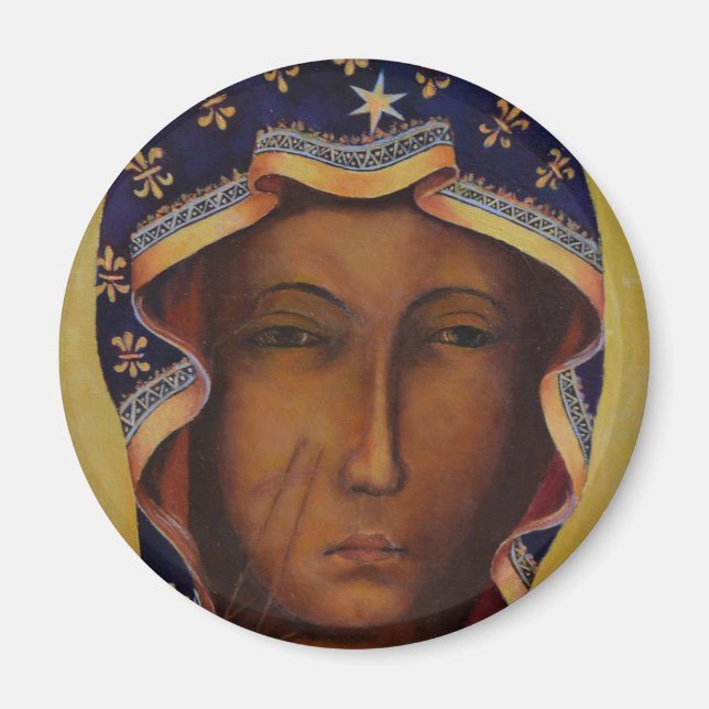 Polska Black Madonna of Czestochowa Magnet (Framsidan)