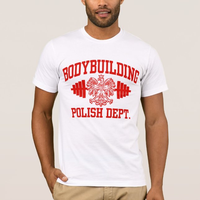 Polska Bodybuilding T-shirt (Framsida)