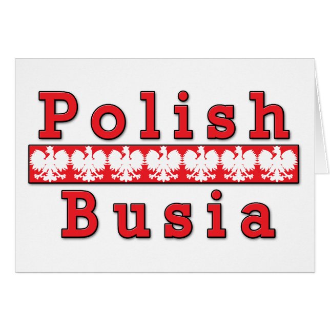 Polska Busia Eagles Hälsningskort (Framsidan Horizontal)
