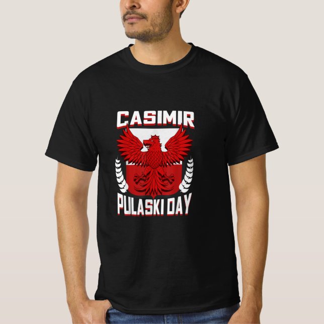 Polska Casimir Pulaski-dagen T Shirt (Framsida)