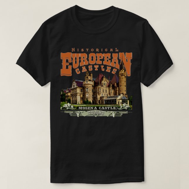 Polska Castles Moszna T Shirt (Design framsida)