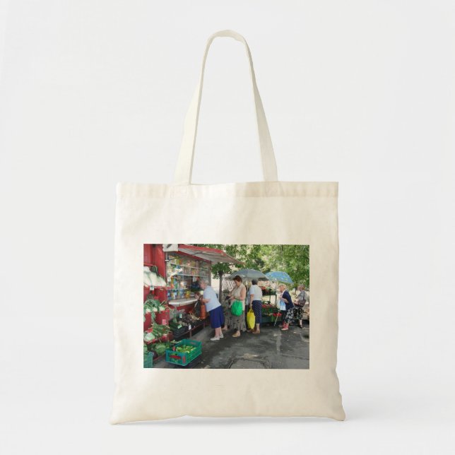 Polska Dam Polska jordbrukarens marknad TOTE BAG Tygkasse (Framsidan)