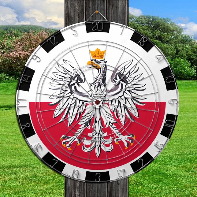 Polska Dartboard och Flagga - spel Darttavla (Skapare uppladdad)