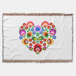 Polska designblommor. filt