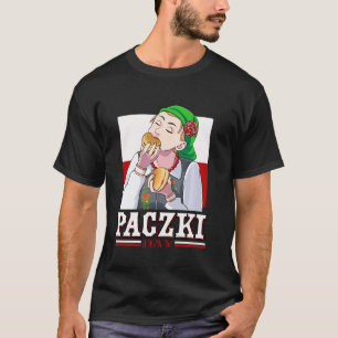 Polska Doughnut-Tjocken på Paczki-dagen torsdag T Shirt