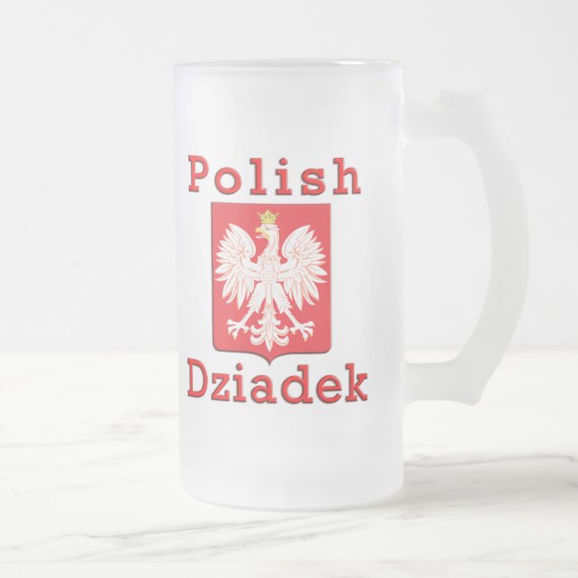 Polska Dziadek Eagle Frostat Ölglas (Höger)