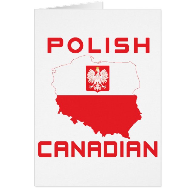 Polska Eagle Canadian Karta Hälsningskort (Framsidan)