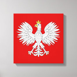 Polska Eagle Canvastryck