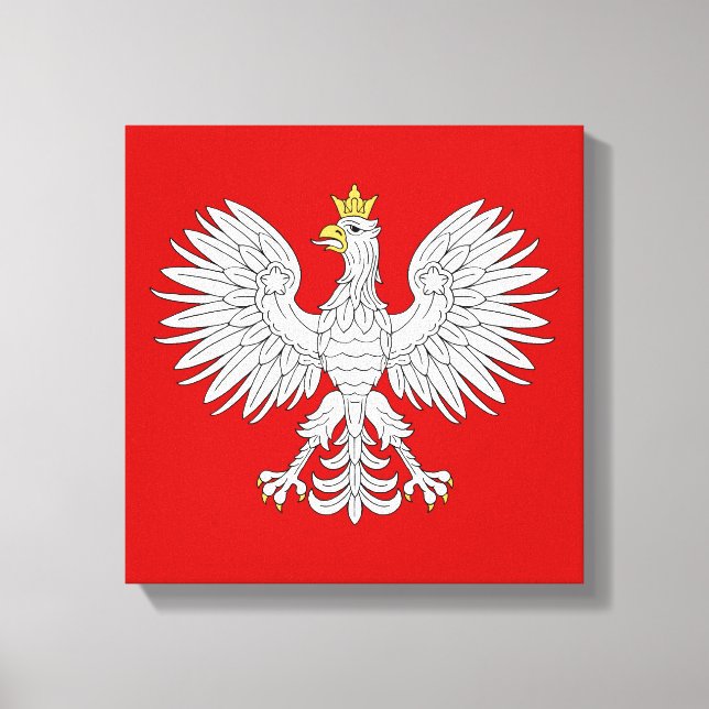 Polska Eagle Canvastryck (Framsida)