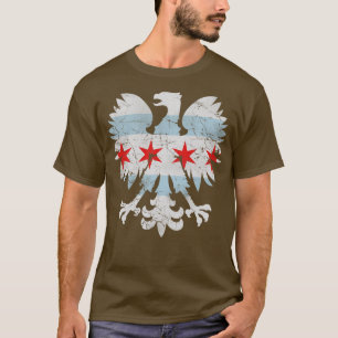 polska Eagle Chicago Flagga T Shirt