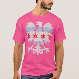 polska Eagle Chicago Flagga T Shirt