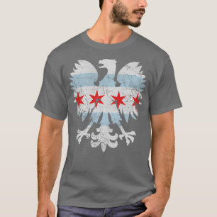 polska Eagle Chicago Flagga T Shirt