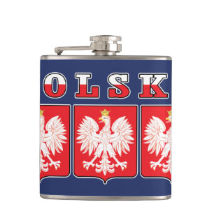 Polska Eagle Flagga Shields Fickplunta