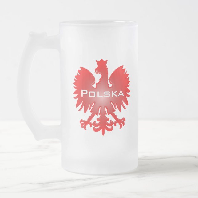 Polska Eagle Frosted Mugg (Vänster)